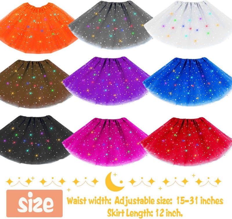 DMLBC Girls Star Sequins Tutu Tulle Skirt Princess Ballet Sparkle Tutu Dress for Toddler Kids 3-10Y Girls Birthday Costume - Image 4